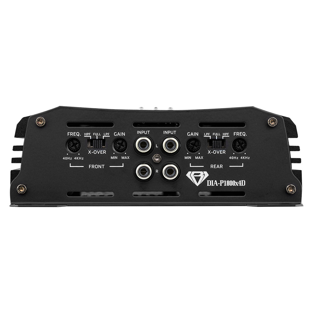Black Diamond Class D 4-Channel Full Range Amplifier | 200W RMS X 4 at 4-Ohm.