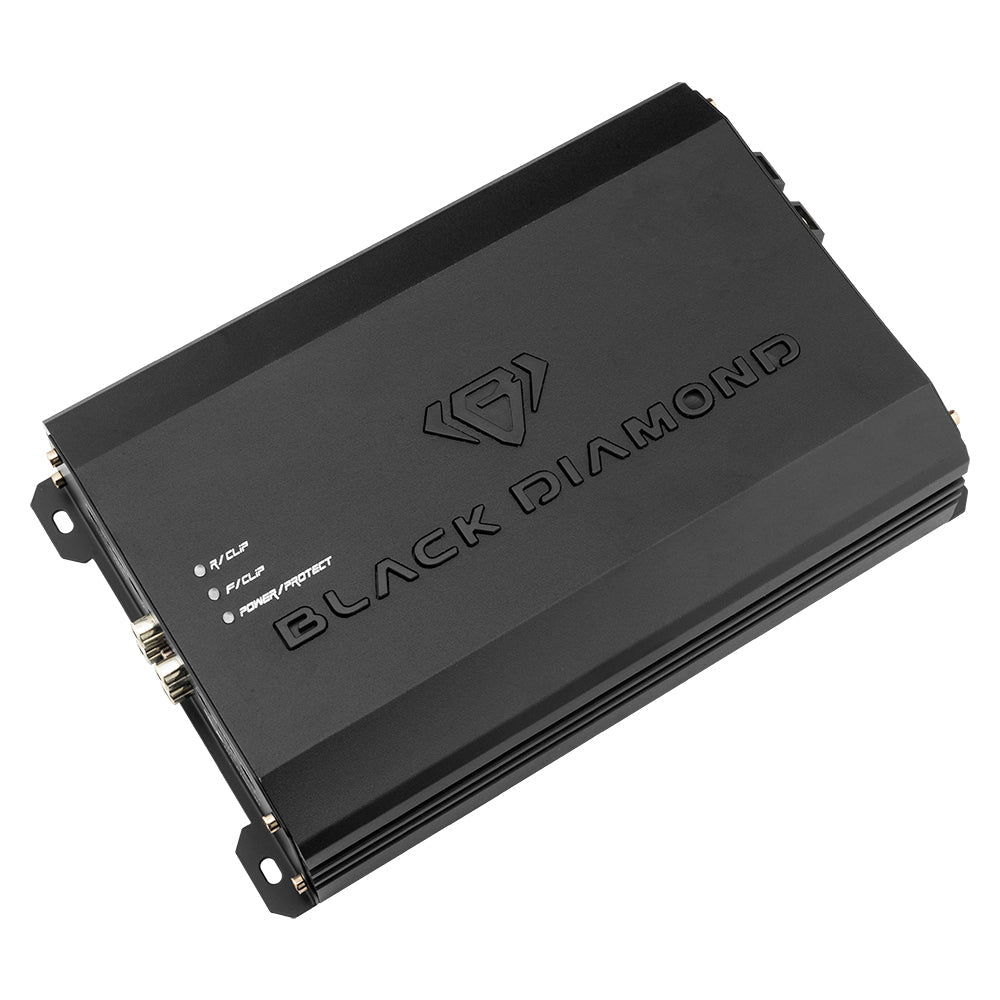 Black Diamond Class D 4-Channel Full Range Amplifier | 200W RMS X 4 at 4-Ohm.