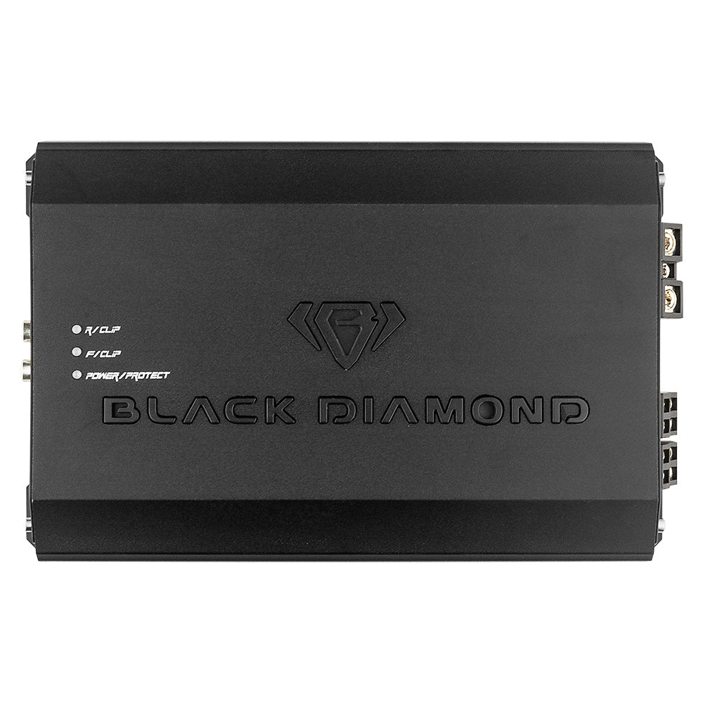 Black Diamond Class D 4-Channel Full Range Amplifier | 200W RMS X 4 at 4-Ohm.