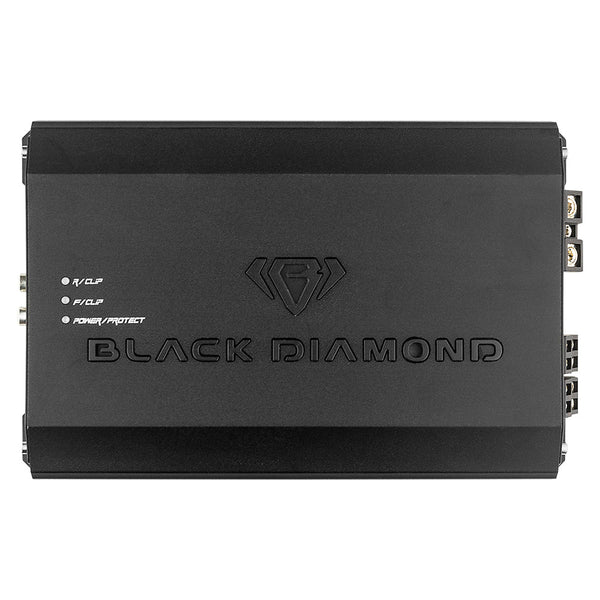 Black Diamond Class D 4-Channel Full Range Amplifier | 200W RMS X 4 at 4-Ohm.