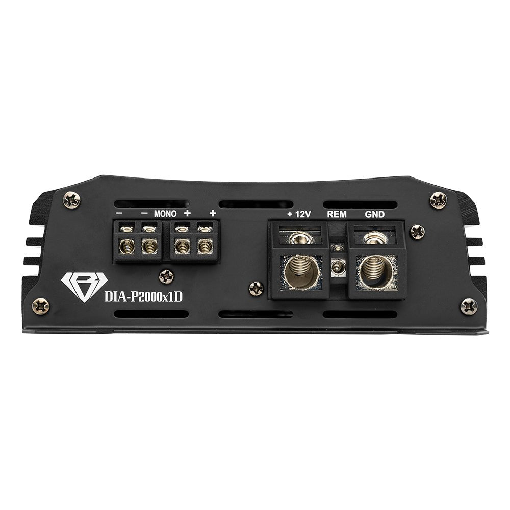 Black Diamond 1-Channel Class D Monoblock Amplifier | 2000W RMS @ 1 Ohm.