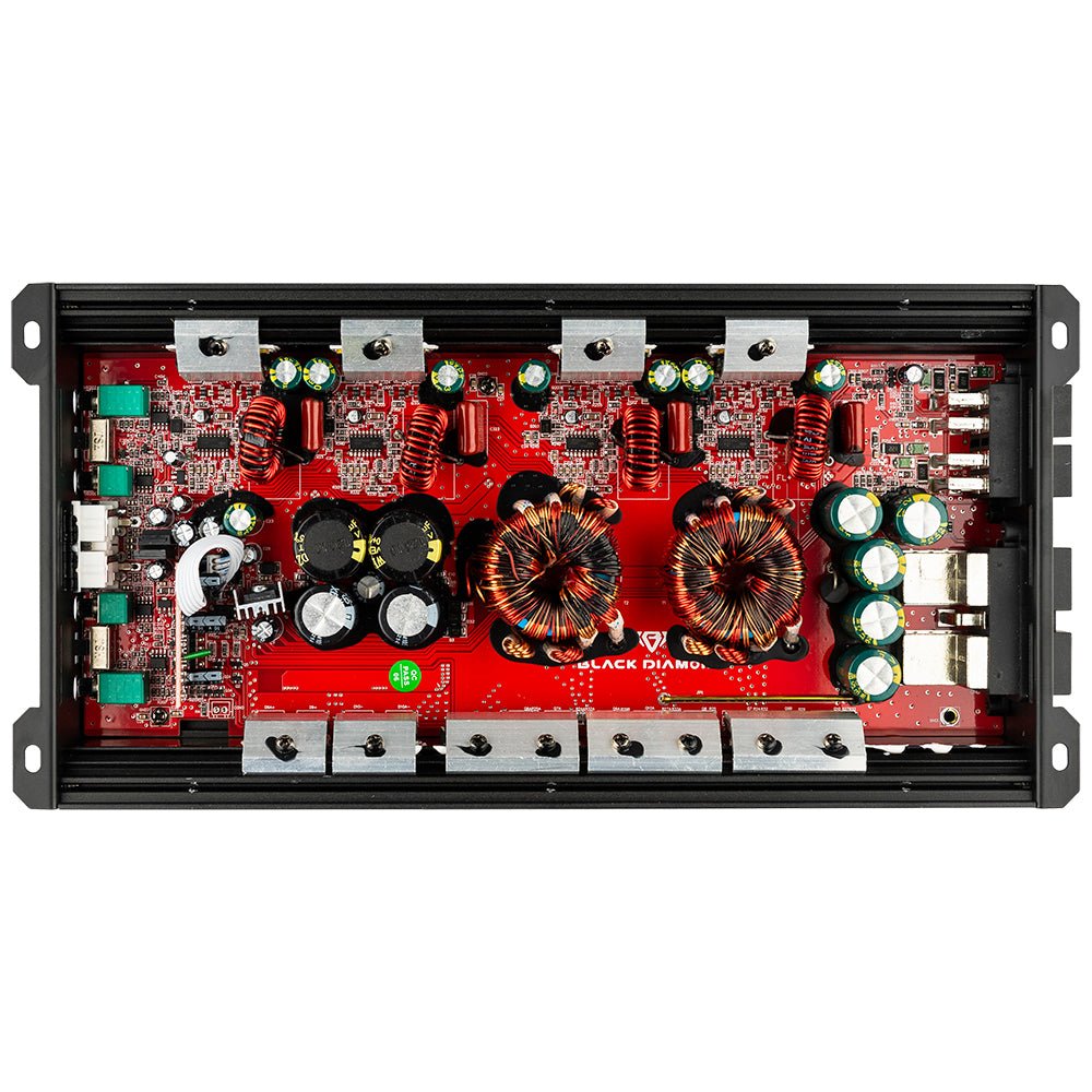 Black Diamond Class D 4-Channel Full Range Amplifier | 400W RMS X 4 at 4-Ohm.