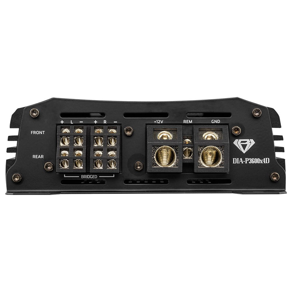 Black Diamond Class D 4-Channel Full Range Amplifier | 400W RMS X 4 at 4-Ohm.