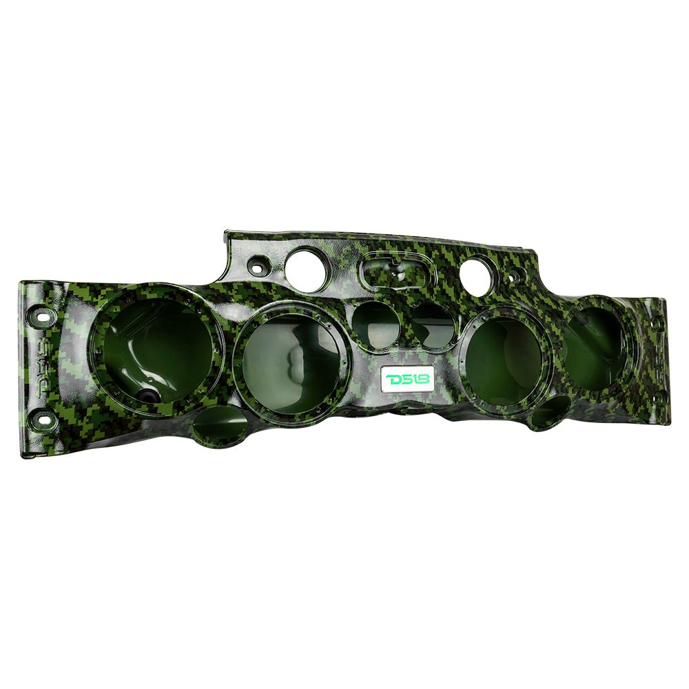 DS18 JK-SBAR/CMGR Exclusive Overhead Audio Bar System for JK/JKU Jeeps (4x 8" Speakers 4x3.72" Tweeters 2x1" Drivers) Camo Green.