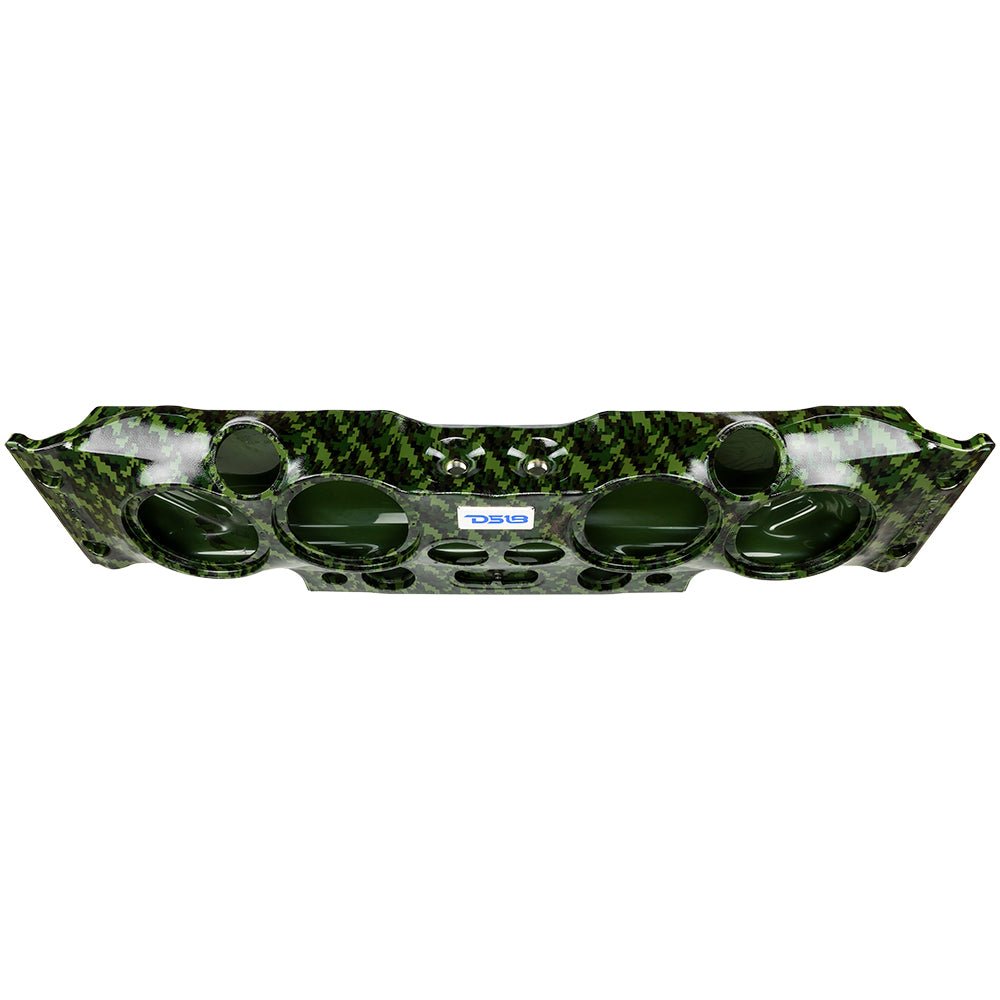 DS18 JK-SBAR/CMGR Exclusive Overhead Audio Bar System for JK/JKU Jeeps (4x 8" Speakers 4x3.72" Tweeters 2x1" Drivers) Camo Green.
