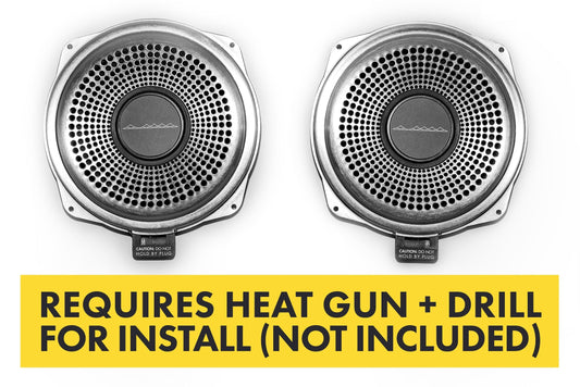 Bavsound Ghost Underseat Subwoofers for BMW, V3, 8 Ohm, Pair [REQUIRES HEAT GUN & DRILL].