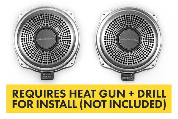 Bavsound Ghost Underseat Subwoofers for BMW, V3, 8 Ohm, Pair [REQUIRES HEAT GUN & DRILL].