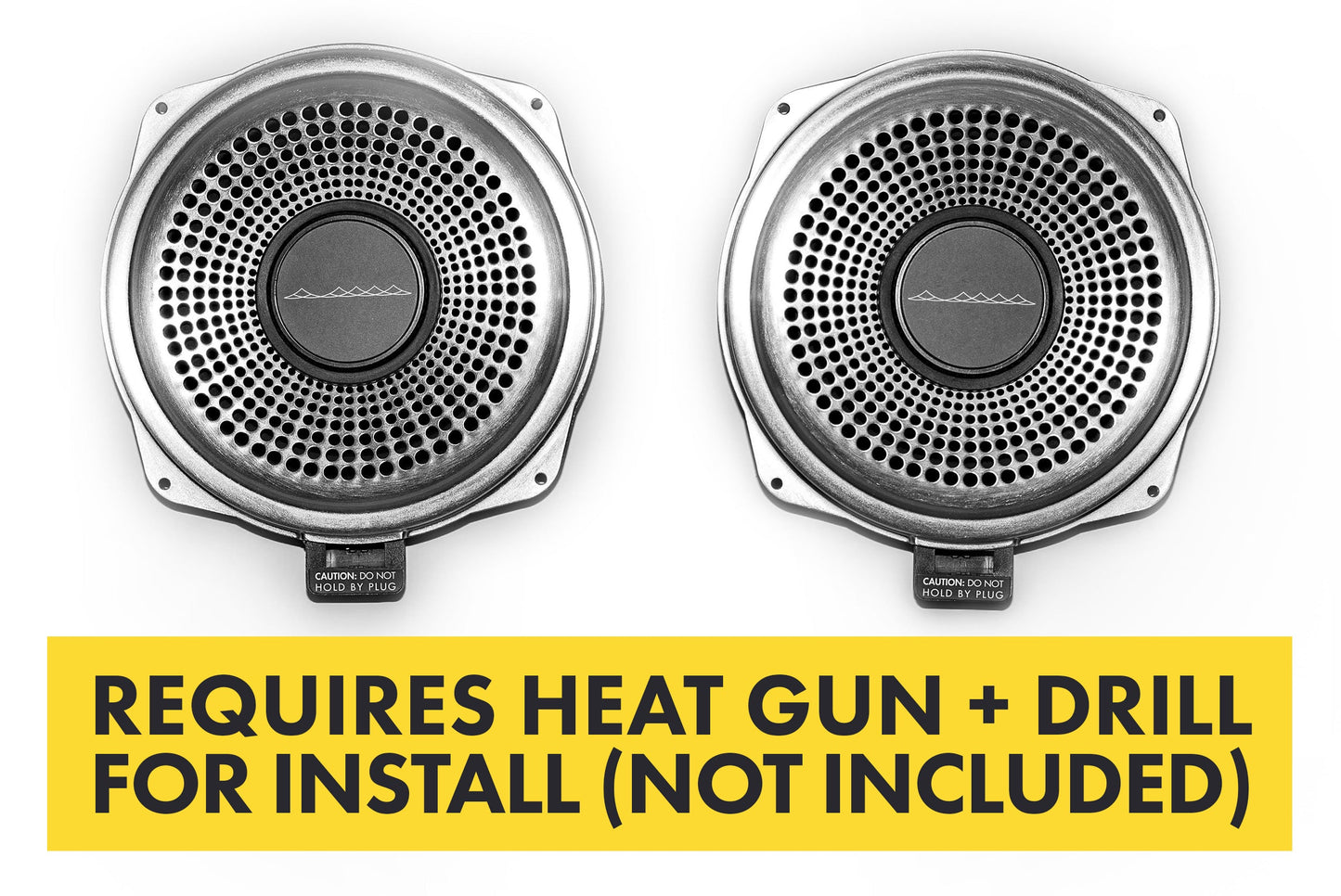Bavsound Ghost Underseat Subwoofers for BMW, V3, 2 Ohm, Pair [REQUIRES HEAT GUN & DRILL].