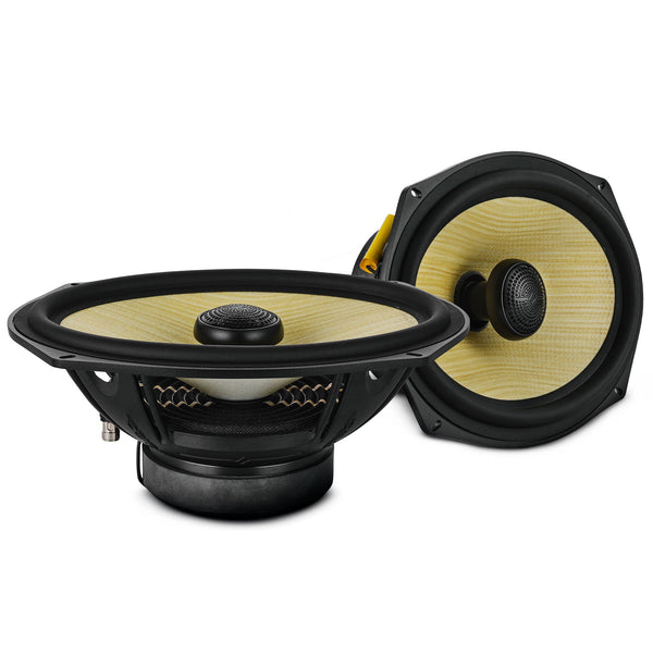 DXQ 6x9" 2-Way Coaxial Speaker with Yellow Straw and Composite Foam Cone | 150W RMS 4-Ohm.