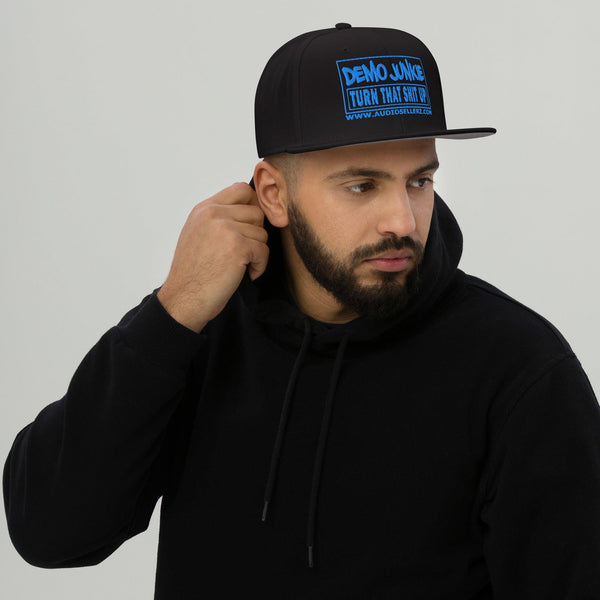 Demo Junkie Blue Snapback Hat - Sold by Audio Sellerz