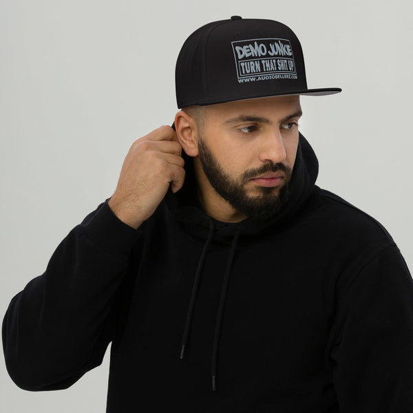 Demo Junkie Grey Snapback Hat - Sold by Audio Sellerz