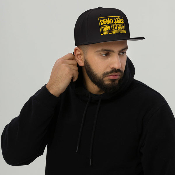 Demo Junkie Yellow Snapback Hat - Sold by Audio Sellerz