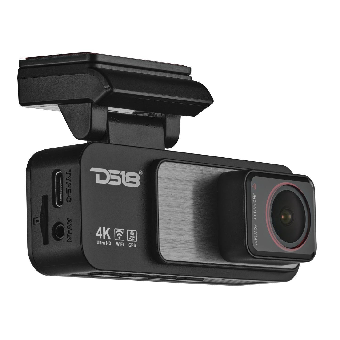 4K Dual Dash Camera with Wi-Fi, GPS, Parking Monitor, and 3.2” IPS Display (Front & Rear Cameras).