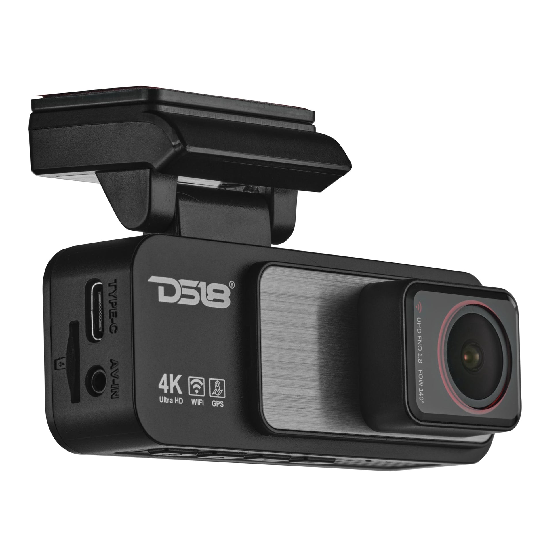 4K Dual Dash Camera with Wi-Fi, GPS, Parking Monitor, and 3.2” IPS Display (Front & Rear Cameras).
