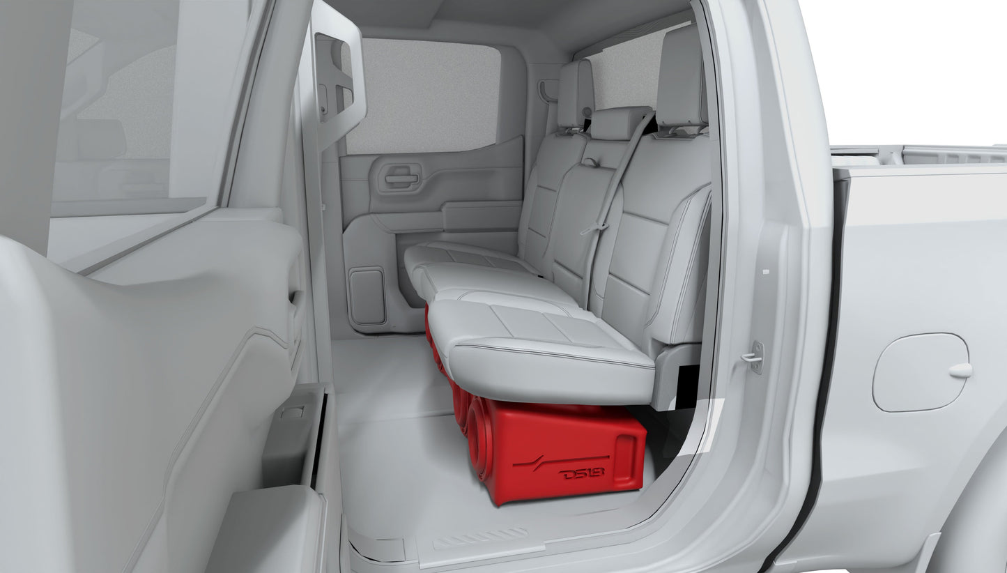 Loaded 4 x 8" Subwoofer Enclosure for Chevy/GMC Crew Cabs - EBM-FFPUFCG-4X8.LDPKG - product image 7 - AudioSellerz