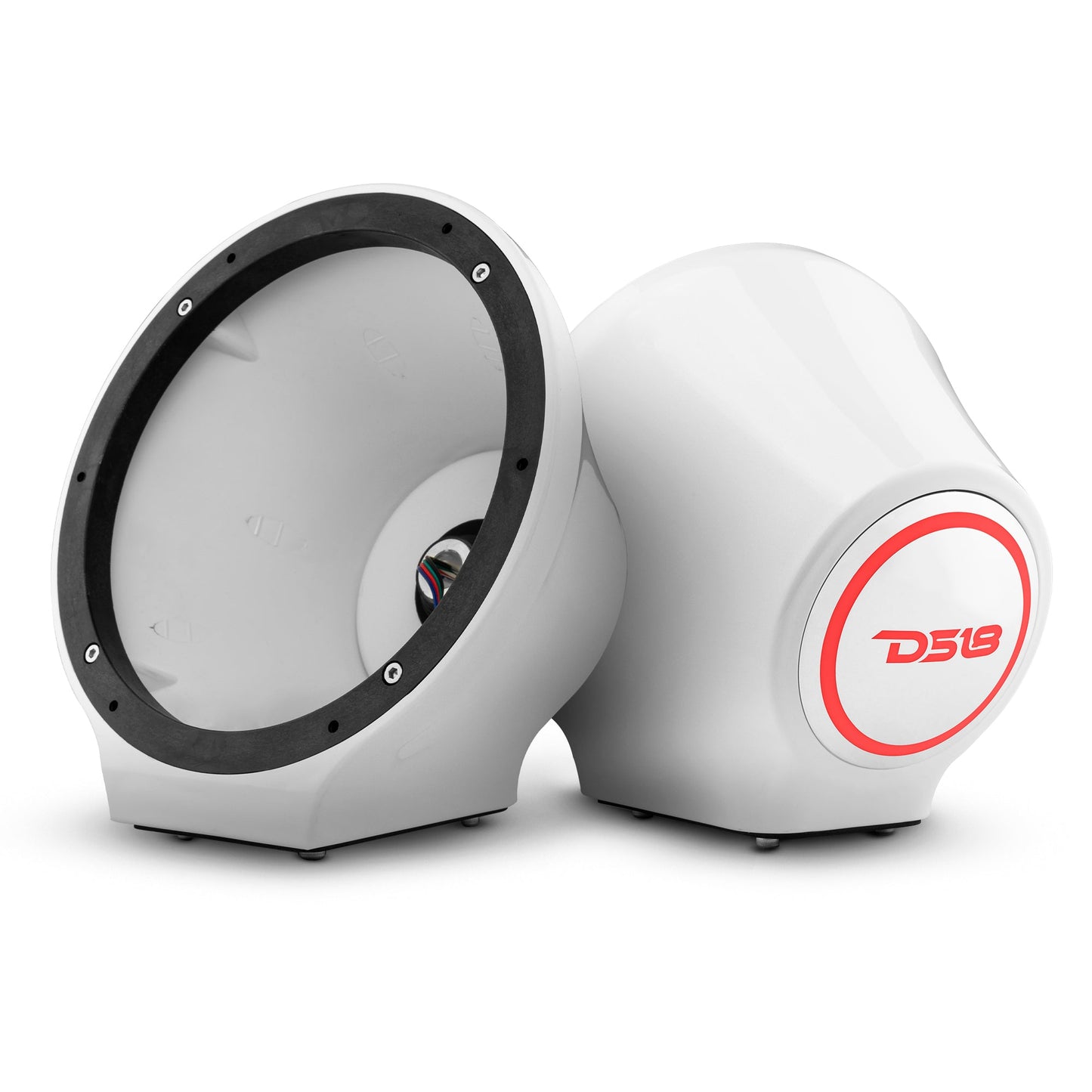 6.5” Universal Flat Mount Kick Panel Speaker Pod – Jet Skis, Jeeps, Motorcycles – RGB LED Lights.