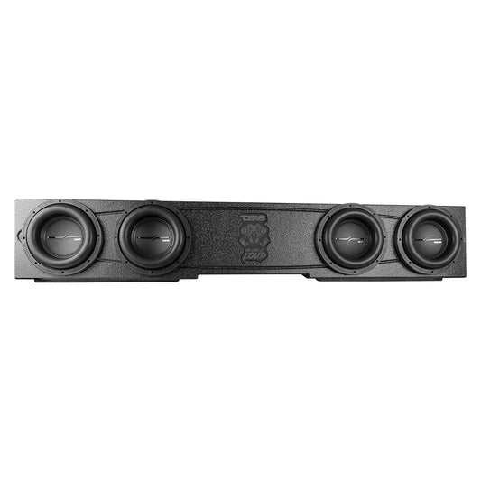 Quad 8" Ported Subwoofer Enclosure For CHEVY Silverado and GMC Sierra Crew Cab 4 Door 14-18.