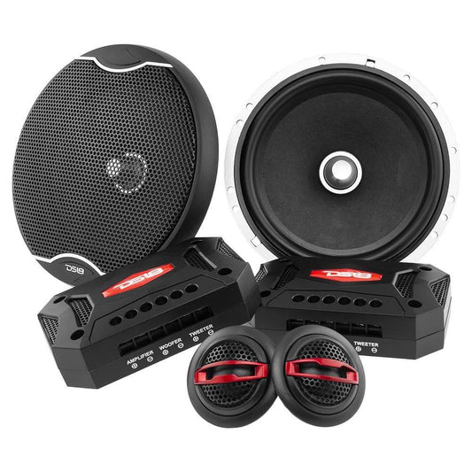 EXL 6.5" 2-Way Component Speaker System 400 Watts 4-Ohms (Pair).