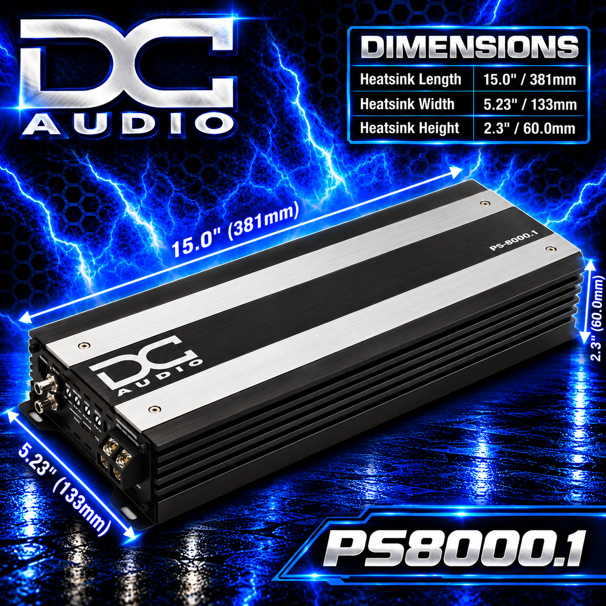 PS8000x1 - Mini Full Range Mono Block Amplifier