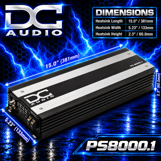 PS8000x1 - Mini Full Range Mono Block Amplifier - Audio Sellerz