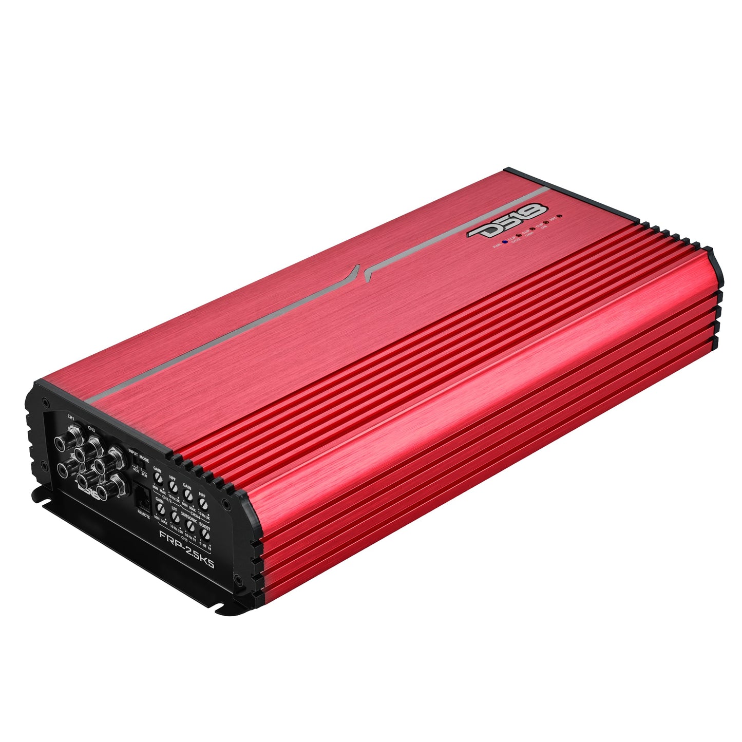 FRP Compact Full-Range Class D 5-Channel Amplifier – 250W x 4 + 1,200W Subwoofer Output.
