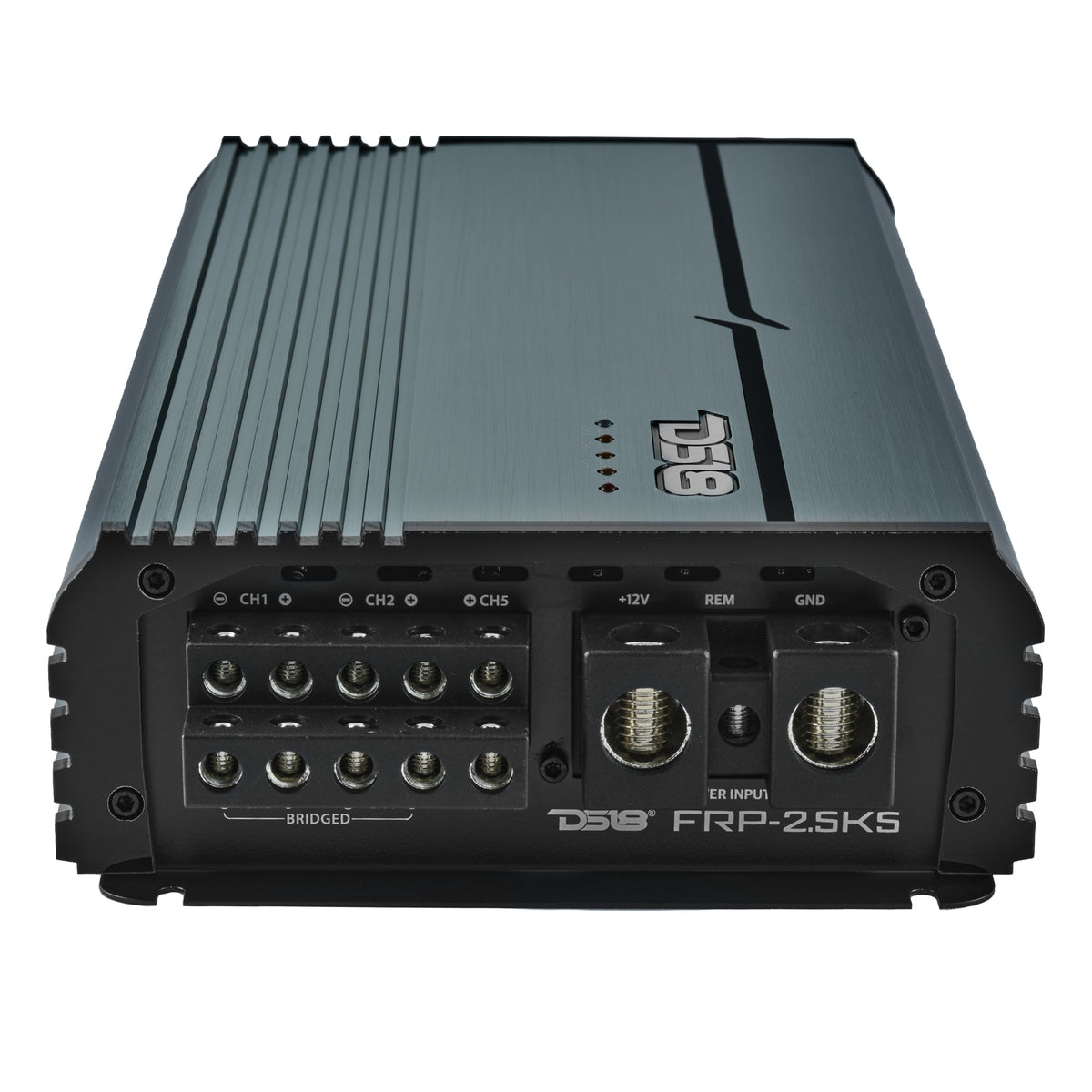 FRP Compact Full-Range Class D 5-Channel Amplifier – 250W x 4 + 1,200W Subwoofer Output - Sold by Audio Sellerz