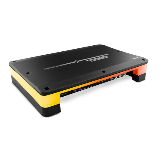 Flush Mount / Surface Mount 4 Channel Class D Amplifier With Acrylic Cover for Custom Installation 4 X 180 Watts RMS @ 4 Ohm.