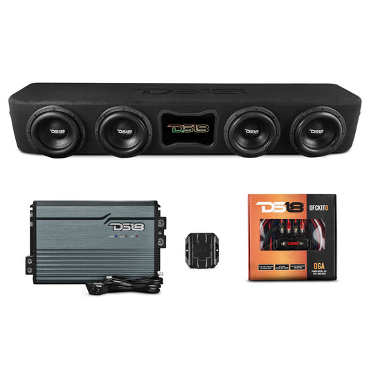 Ford F-150 Forward Firing Loaded Subwoofer Enclosure with Dream LED Lights, Amplifier and Wiring Kit - Sold by Audio Sellerz