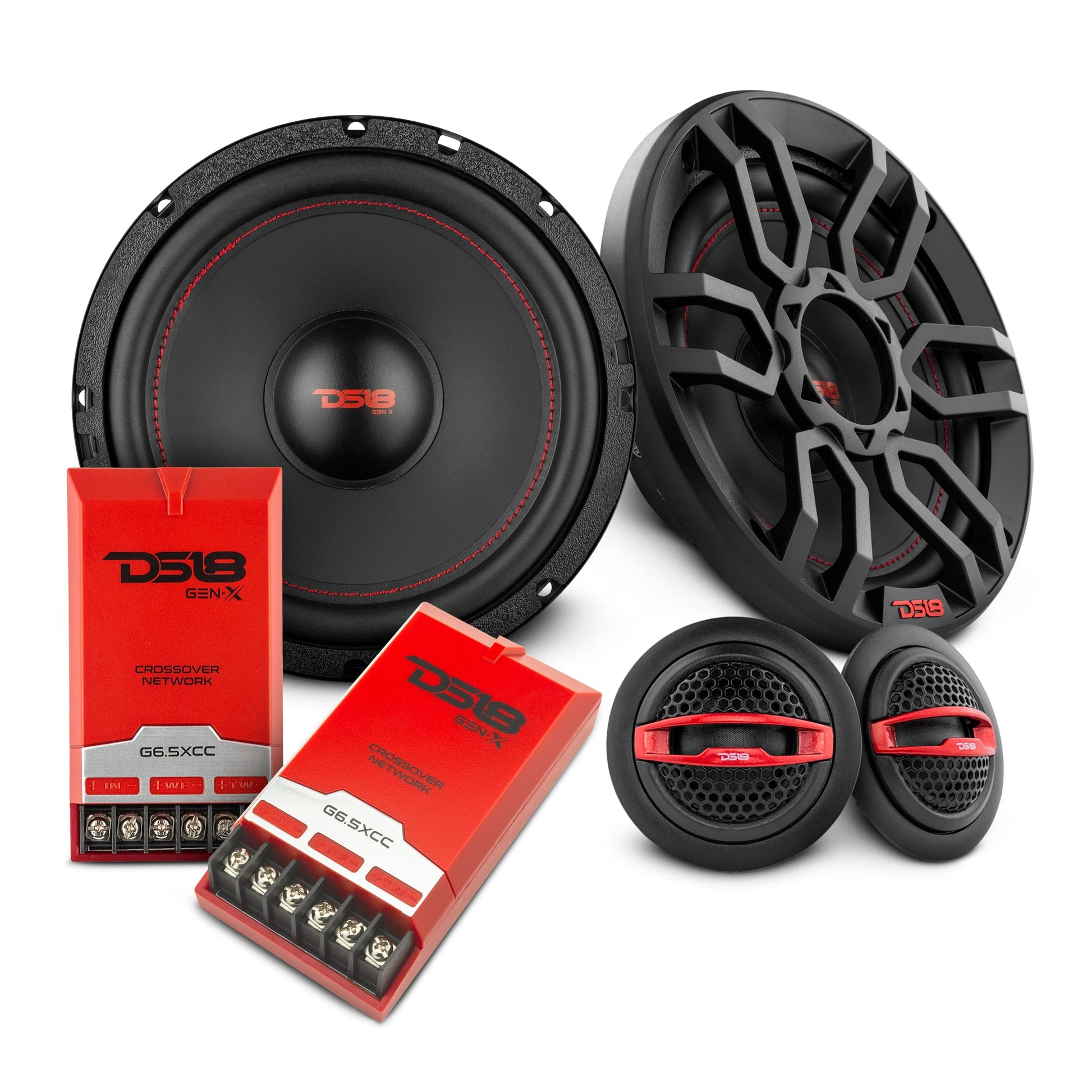 DS18 2008-2019 Honda Accord Front and Back Doors Speakers Good Upgrade/Replacement Package 900 Watts.