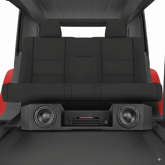Complete Under Seat Subwoofer Enclosure Package for JT Gladiator Jeeps - Dual - JT-S62PKG - product image 2 - AudioSellerz