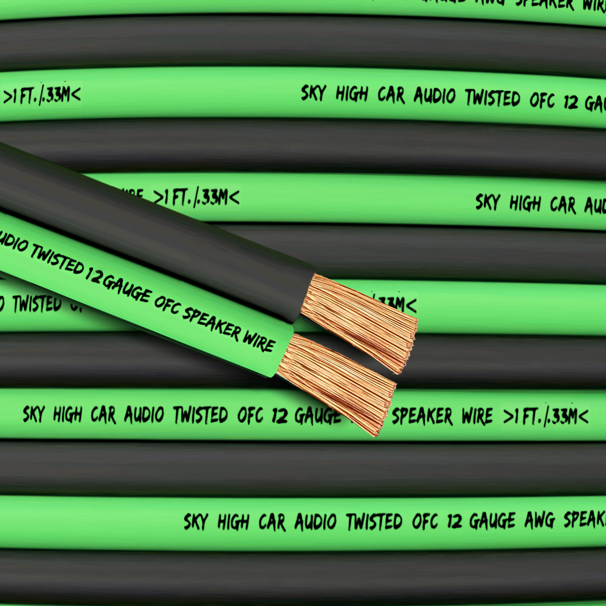 Sky High Car Audio OFC 12 Gauge Speaker Wire 100 ft