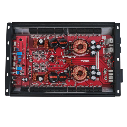 HOOLIGAN KO Full Range Class D 4-Channel Amplifier 4 x 300 Watts Rms @ - Black - H-KO340 - product image 2 - AudioSellerz