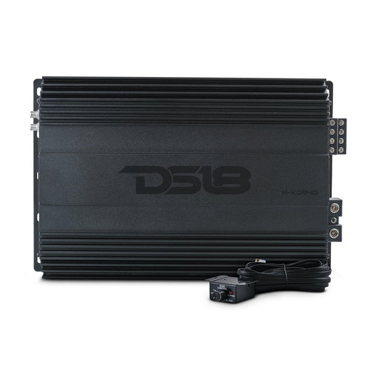 HOOLIGAN KO Full Range Class D 4-Channel Amplifier 4 x 300 Watts Rms @ - Black - H-KO340 - product image 1 - AudioSellerz