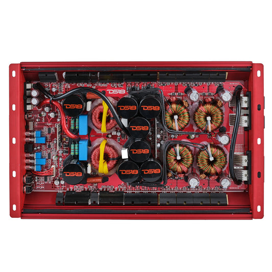 HOOLIGAN KO 1-Channel Amplifier with Voltmeter 5000 Watts Rms @ 1-Ohm Made In Korea.