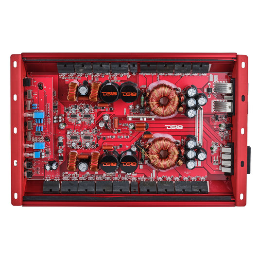 HOOLIGAN KO Full Range Class D 4-Channel Amplifier 4 x 300 Watts Rms @ 4-Ohm Made In Korea.