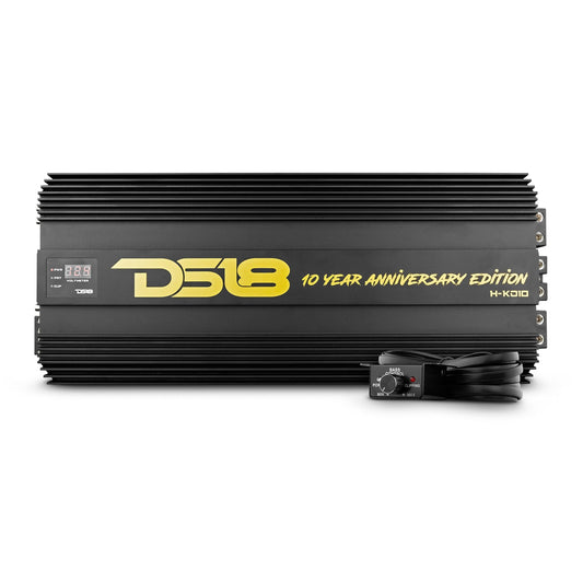 HOOLIGAN KO Gold 1-Channel Amplifier with Voltmeter 10000 Watts Rms @ 1-Ohm Made In Korea.