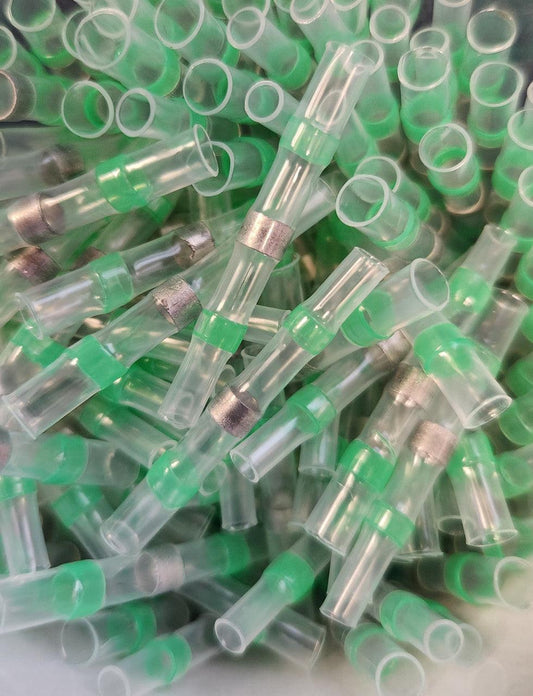 Sky High Car Audio Solder Seal Wire Connectors – Green AWG 16–18 (150 Pieces) - Audio Sellerz