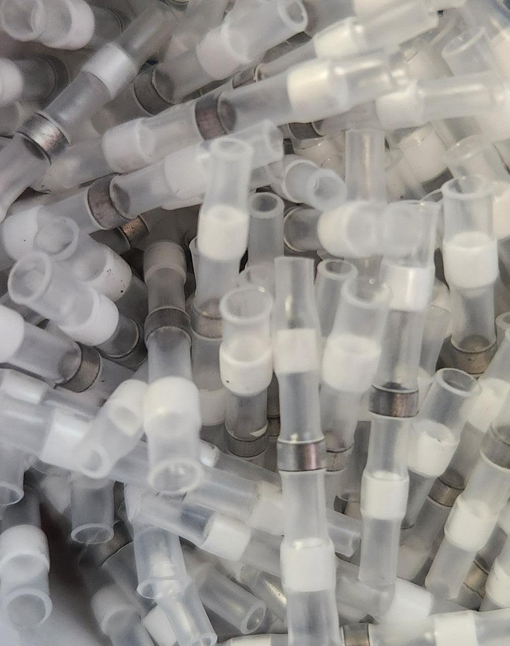 Sky High Car Audio Solder Seal Wire Connectors White AWG 24-26 150 pieces