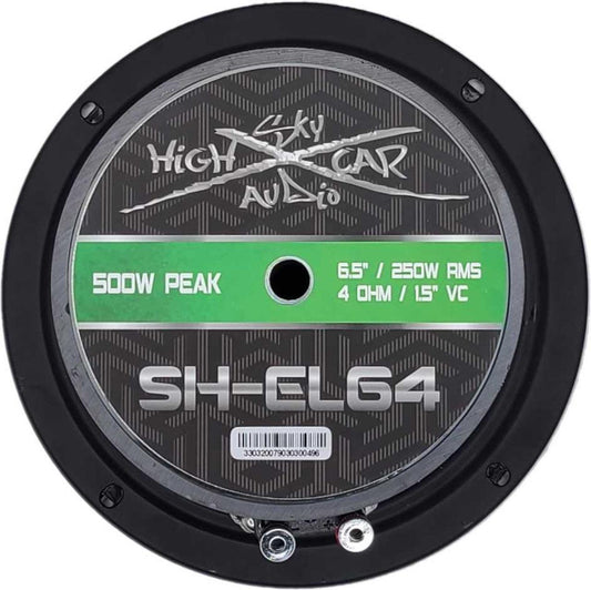 Sky High Car Audio SH-EL64 6.5 Midrange Speaker - 500 Watts 4 ohm (Single) - Audio Sellerz