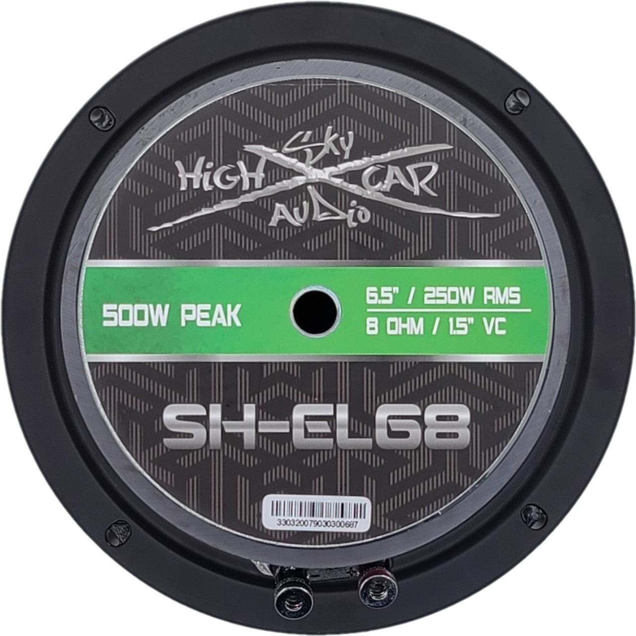SHCA Pro Audio EL68 6.5" Midrange Midbass Loudspeaker-250 Watts 8 ohm (Single) - Audio Sellerz