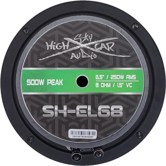 SHCA Pro Audio EL68 6.5" Midrange Midbass Loudspeaker-250 Watts 8 ohm (Single) - Audio Sellerz