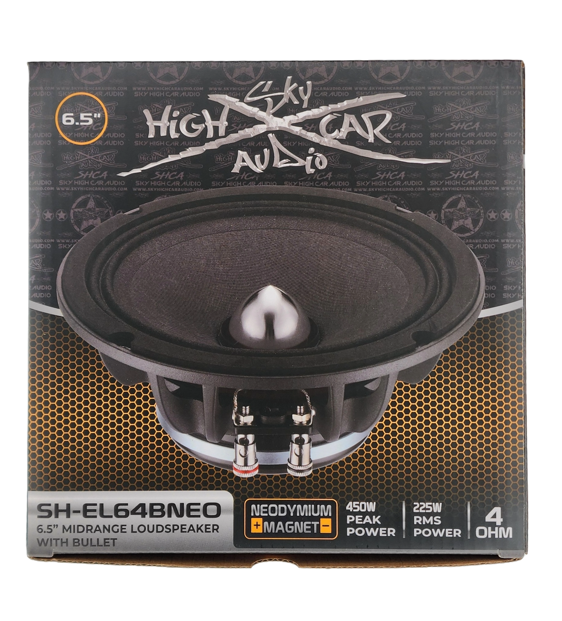 Sky High Car Audio SH-EL64BNEO 6.5" Neodymium Bullet Midrange Speaker - Audio Sellerz