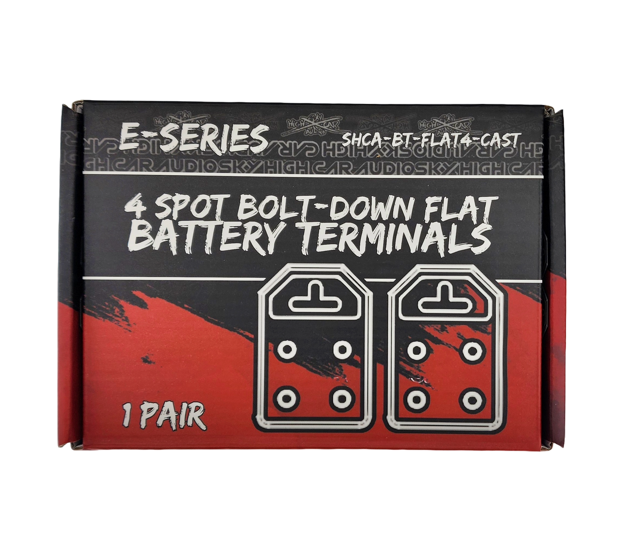 Sky High Car Audio Cast Flat 4 Spot Battery Terminals - Audio Sellerz