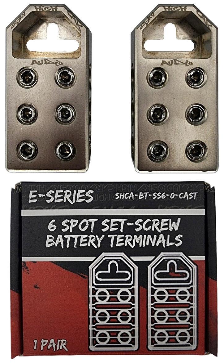 Sky High Car Audio (6) 1/0 Battery Terminals Cast - Audio Sellerz