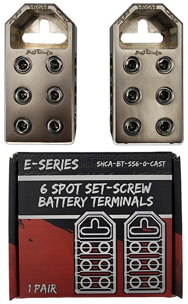 Sky High Car Audio (6) 1/0 Battery Terminals Cast - Audio Sellerz