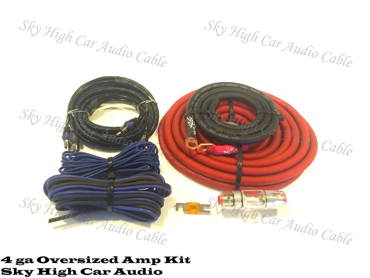 Sky High Car Audio 4 CCA Amp Kit - Audio Sellerz