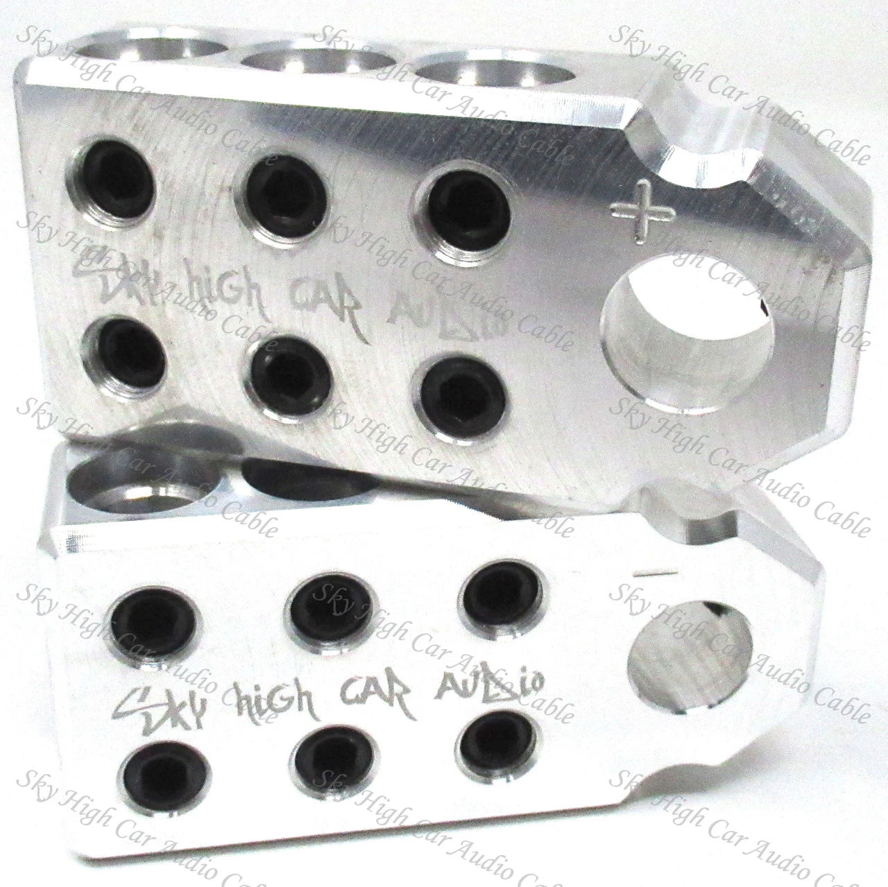 Sky High Car Audio SAE 1/0 6 Input Set Screw Battery Terminal - Audio Sellerz