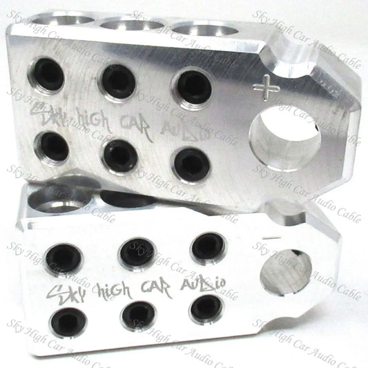 Sky High Car Audio SAE 1/0 6 Input Set Screw Battery Terminal - Audio Sellerz