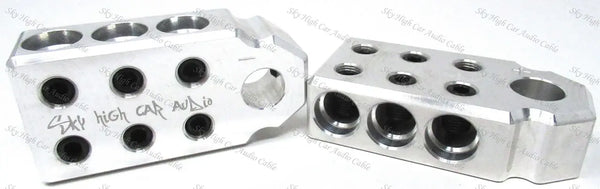 Sky High Car Audio SAE 1/0 6 Input Set Screw Battery Terminal - Audio Sellerz