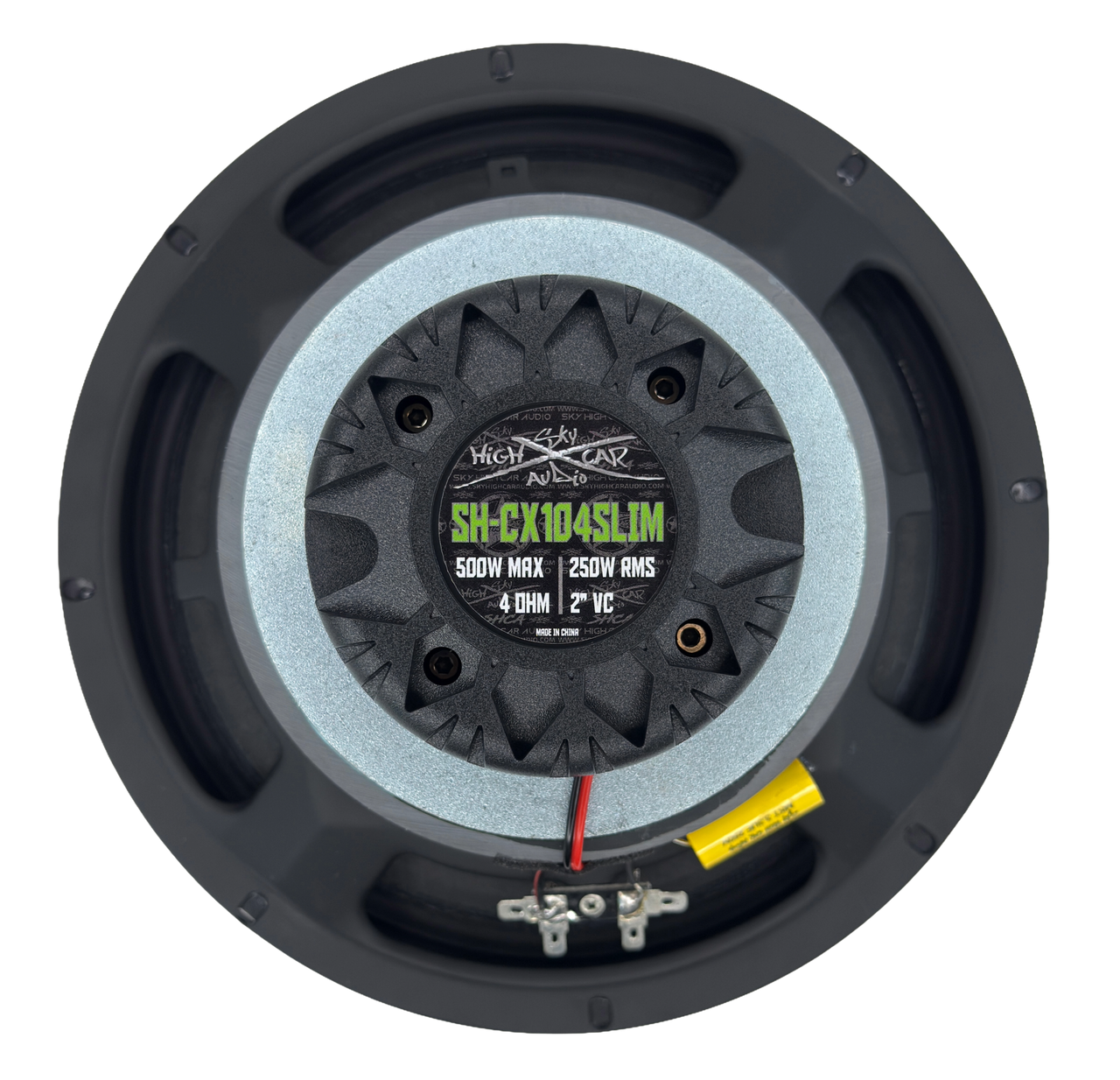 Sky High Car Audio SH-CX104SLIM 10" Slim Coaxial Speaker with Compression Driver Horn.